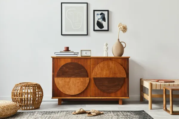 how to decorate with wooden furniture